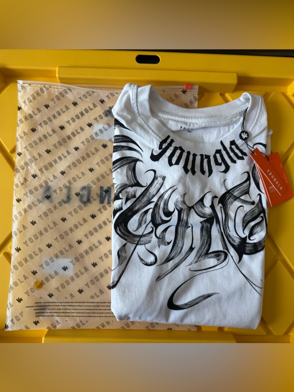 YoungLA Tank top shirt Scripted cut-off XXL 2XL